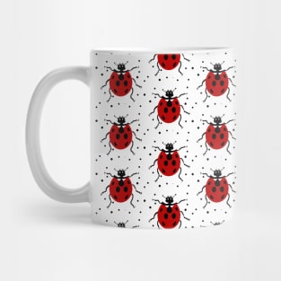 Simple Ladybug Pattern Design Mug